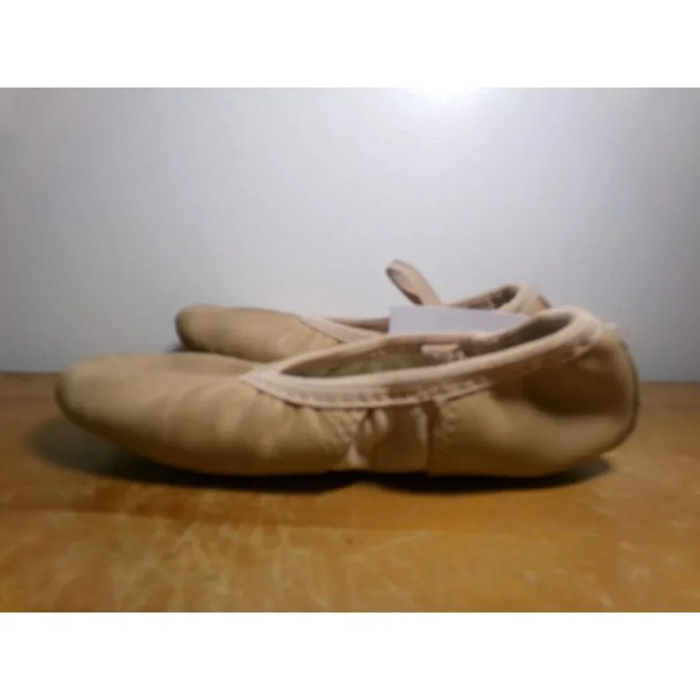 Dance Ballet Shoes Revolution Child 2M Leather Split Sole Stretch